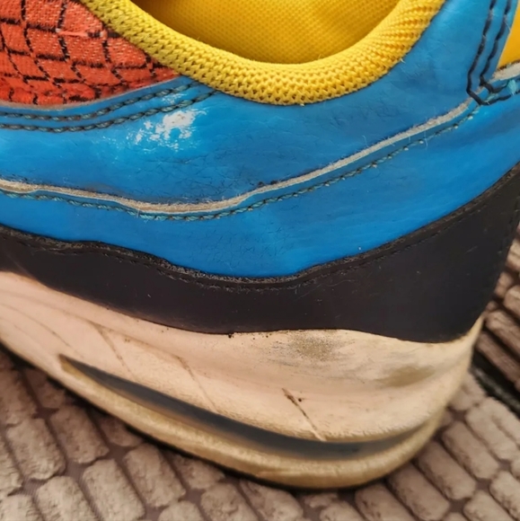 Nike Air Max 95 Boys Shoes Bright Crimson Amarillo 6 uk spiderman colourway - Picture 5 of 8